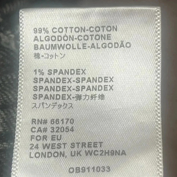 BDG Women's Mom High Rise Shorts Size 27 Gray Black Button Front Cotton Stretch - Picture 5 of 8